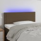 Testiera a LED Marrone Scuro 80x5x78/88 cm in Tessuto Testiera a LED Marrone Scuro 80x5x78/88 cm in Tessuto