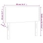 Testiera a LED Marrone Scuro 80x5x78/88 cm in Tessuto Testiera a LED Marrone Scuro 80x5x78/88 cm in Tessuto