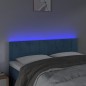 vidaXL Testiera a LED Blu Scuro 144x5x78/88 cm in Velluto vidaXL Testiera a LED Blu Scuro 144x5x78/88 cm in Velluto