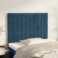 Testiera 2 pz Blu Scuro 80x5x78/88 cm in Velluto Testiera 2 pz Blu Scuro 80x5x78/88 cm in Velluto