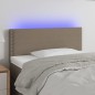Testiera a LED Tortora 90x5x78/88 cm in Tessuto Testiera a LED Tortora 90x5x78/88 cm in Tessuto