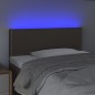 Testiera a LED Tortora 90x5x78/88 cm in Tessuto Testiera a LED Tortora 90x5x78/88 cm in Tessuto