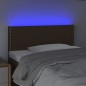 Testiera a LED Marrone Scuro 90x5x78/88 cm in Tessuto Testiera a LED Marrone Scuro 90x5x78/88 cm in Tessuto