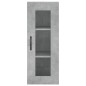 vidaXL Mobile a Parete Grigio Cemento 34,5x34x90 cm