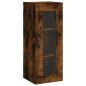 vidaXL Mobile a Parete Rovere Fumo 34,5x34x90 cm