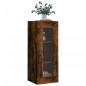 vidaXL Mobile a Parete Rovere Fumo 34,5x34x90 cm
