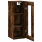 vidaXL Mobile a Parete Rovere Fumo 34,5x34x90 cm