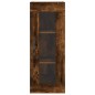 vidaXL Mobile a Parete Rovere Fumo 34,5x34x90 cm