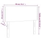 Testiera a LED Marrone Scuro 90x5x78/88 cm in Tessuto Testiera a LED Marrone Scuro 90x5x78/88 cm in Tessuto