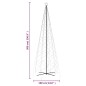 vidaXL Albero di Natale a Cono Colorato 1400 LED 160x500 cm