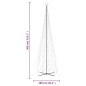 vidaXL Albero di Natale a Cono Colorato 3000 LED 230x800 cm