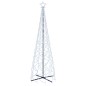 vidaXL Albero di Natale a Cono Bianco Freddo 500 LED 100x300 cm