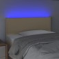 vidaXL Testiera a LED Crema 90x5x78/88 cm in Tessuto vidaXL Testiera a LED Crema 90x5x78/88 cm in Tessuto