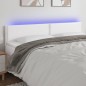 vidaXL Testiera Bianca a LED 200x5x78/88 cm in Similpelle vidaXL Testiera Bianca a LED 200x5x78/88 cm in Similpelle