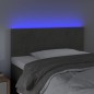 vidaXL Testiera a LED Grigio Scuro 80x5x78/88 cm in Velluto vidaXL Testiera a LED Grigio Scuro 80x5x78/88 cm in Velluto