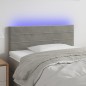 Testiera a LED Grigio Chiaro 90x5x78/88 cm in Similpelle Testiera a LED Grigio Chiaro 90x5x78/88 cm in Similpelle