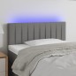 Testiera a LED Grigio Scuro 100x5x78/88 cm in Tessuto Testiera a LED Grigio Scuro 100x5x78/88 cm in Tessuto