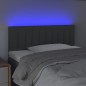 Testiera a LED Grigio Scuro 100x5x78/88 cm in Tessuto Testiera a LED Grigio Scuro 100x5x78/88 cm in Tessuto