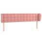 Testiera ad Orecchio Rosa 203x23x78/88 cm in Velluto Testiera ad Orecchio Rosa 203x23x78/88 cm in Velluto