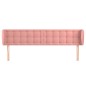 Testiera ad Orecchio Rosa 203x23x78/88 cm in Velluto Testiera ad Orecchio Rosa 203x23x78/88 cm in Velluto