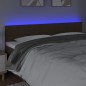 Testiera a LED Marrone Scuro 180x5x78/88 cm in Tessuto Testiera a LED Marrone Scuro 180x5x78/88 cm in Tessuto