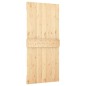 vidaXL Porta Scorrevole con Set Hardware 90x210 cm Legno Massello Pino vidaXL Porta Scorrevole con Set Hardware 90x210 cm Legno Massello Pino