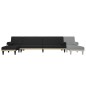 vidaXL Divano Letto a L Nero 260x140x70 cm in Tessuto vidaXL Divano Letto a L Nero 260x140x70 cm in Tessuto