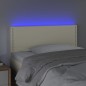 Testiera Crema a LED 100x5x78/88 cm in Similpelle Testiera Crema a LED 100x5x78/88 cm in Similpelle