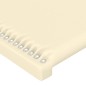 Testiera Crema a LED 100x5x78/88 cm in Similpelle Testiera Crema a LED 100x5x78/88 cm in Similpelle