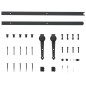 vidaXL Porta Scorrevole con Set Hardware 85x210 cm Legno Massello Pino