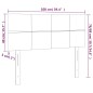 Testiera a LED Blu 100x5x78/88 cm in Tessuto Testiera a LED Blu 100x5x78/88 cm in Tessuto