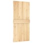 vidaXL Porta Scorrevole con Set Hardware 95x210 cm Legno Massello Pino vidaXL Porta Scorrevole con Set Hardware 95x210 cm Legno Massello Pino