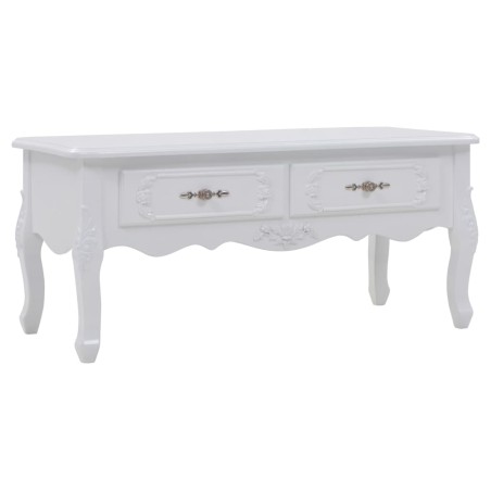vidaXL Tavolino da Caffè 100x50x46 cm Bianco