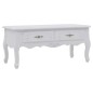 vidaXL Tavolino da Caffè 100x50x46 cm Bianco vidaXL Tavolino da Caffè 100x50x46 cm Bianco