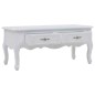 vidaXL Tavolino da Caffè 100x50x46 cm Bianco vidaXL Tavolino da Caffè 100x50x46 cm Bianco