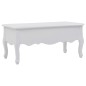 vidaXL Tavolino da Caffè 100x50x46 cm Bianco vidaXL Tavolino da Caffè 100x50x46 cm Bianco