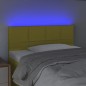 Testiera a LED Verde 100x5x78/88 cm in Tessuto Testiera a LED Verde 100x5x78/88 cm in Tessuto