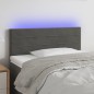 Testiera a LED Grigio Scuro 80x5x78/88 cm in Velluto Testiera a LED Grigio Scuro 80x5x78/88 cm in Velluto