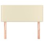 Testiera Crema 100x5x78/88 cm in Similpelle
