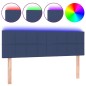 Testiera a LED Blu 144x5x78/88 cm in Tessuto Testiera a LED Blu 144x5x78/88 cm in Tessuto