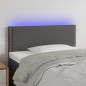 vidaXL Testiera Grigio a LED 100x5x78/88 cm in Similpelle vidaXL Testiera Grigio a LED 100x5x78/88 cm in Similpelle