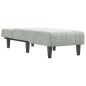 vidaXL Chaise Longue in Velluto Grigio Chiaro vidaXL Chaise Longue in Velluto Grigio Chiaro