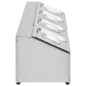 vidaXL Supporto Gastronorm con 4 Contenitori GN 1/6 in Acciaio Inox vidaXL Supporto Gastronorm con 4 Contenitori GN 1/6 in Acciaio Inox