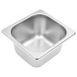 vidaXL Supporto Gastronorm con 4 Contenitori GN 1/6 in Acciaio Inox vidaXL Supporto Gastronorm con 4 Contenitori GN 1/6 in Acciaio Inox