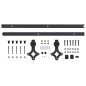 vidaXL Kit di Binari per Porte Scorrevoli 200 cm Acciaio Nero vidaXL Kit di Binari per Porte Scorrevoli 200 cm Acciaio Nero