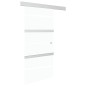 vidaXL Porta Scorrevole Fermi Vetro ESG e Alluminio Argento 90x205 cm