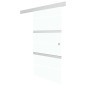 vidaXL Porta Scorrevole con Fermi in Vetro ESG e Alluminio 76x205 cm