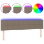 vidaXL Testiera a LED Tortora 180x5x78/88 cm in Tessuto vidaXL Testiera a LED Tortora 180x5x78/88 cm in Tessuto