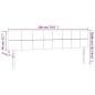 vidaXL Testiera a LED Tortora 180x5x78/88 cm in Tessuto vidaXL Testiera a LED Tortora 180x5x78/88 cm in Tessuto