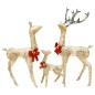 vidaXL Decorazione Natalizia con Famiglia di Renne Oro 201 LED vidaXL Decorazione Natalizia con Famiglia di Renne Oro 201 LED